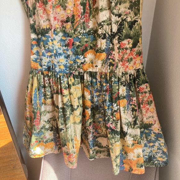 Red Valentino Floral Fit & Flare Dress Size 44 - Picture 4 of 9